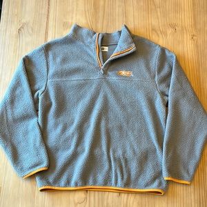 Volunteer Traditions Mens Large Quarter Zip Fleece Pullover